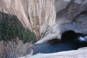 Cascada vista desde arriba